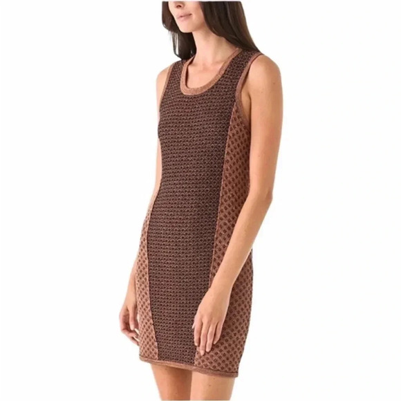 Rag & Bone Amanda bronze metallic mesh mini dress - Picture 3 of 11